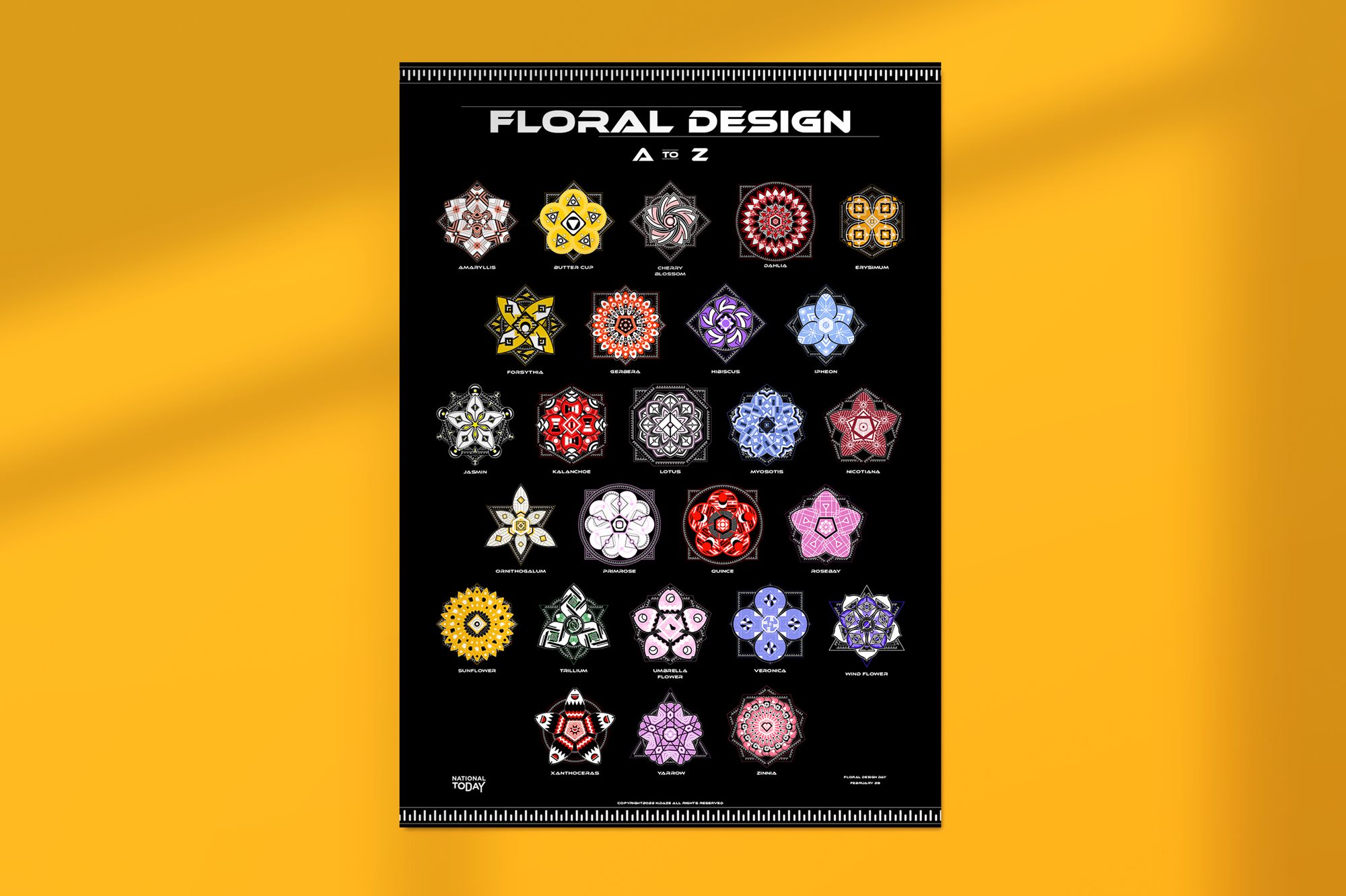 Floral Design A to Z poster